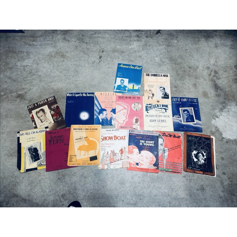 Vintage Piano Sheet Music & Books- 1940s - Various‎ Artists - 13 Sheet-2 Books